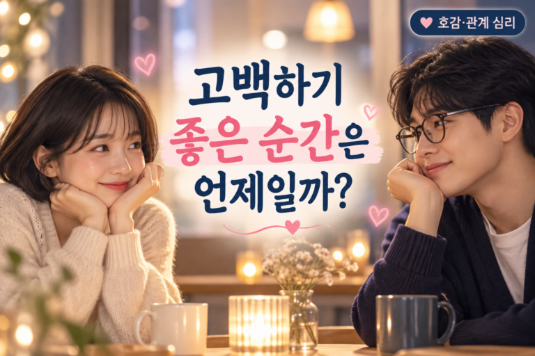 고백하기 좋은 순간은 언제일까? 놓치지 말아야 할 5가지 신호