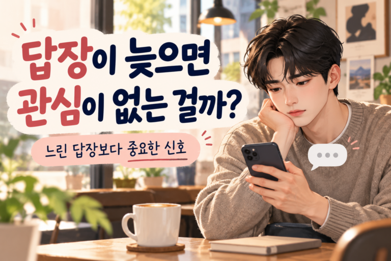 답장 늦는 이유