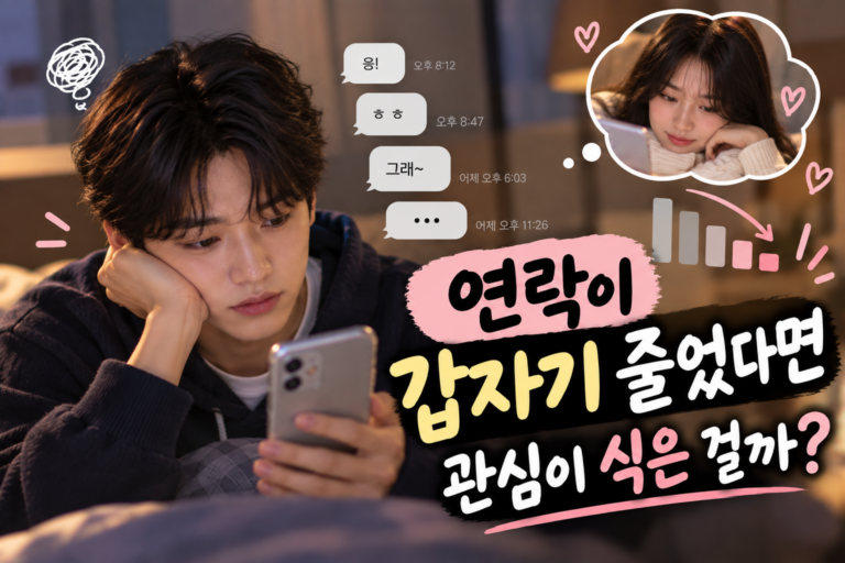 연락이 줄을때
